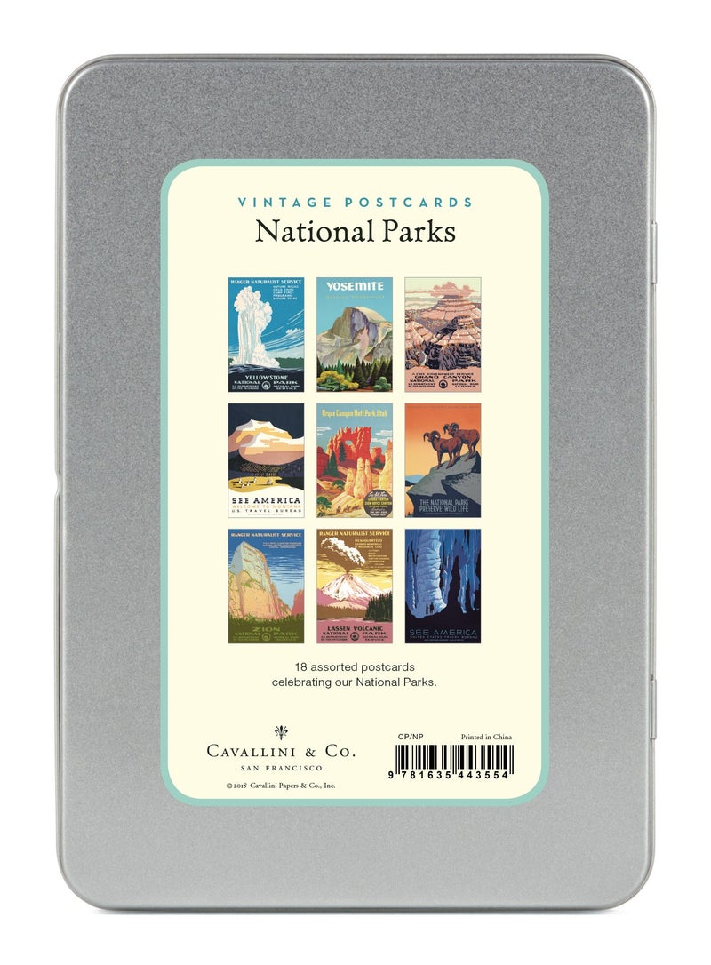 CAVANILLI & CO. Cavallini & Co. National Parks Vintage Postcard Set - Image 2